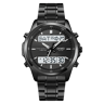 Mens Digital Sport Watch With Triple Time Countdown Timer And Stainless Steel Band 3