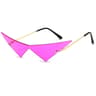 Over Sized Cat Eye Rimless Sunglasses With One Piece Lens 1