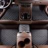 Universal PU Leather Car Floor Mats Waterproof Diamond Pattern Auto Foot Pads 6