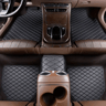Universal PU Leather Car Floor Mats Waterproof Diamond Pattern Auto Foot Pads 8