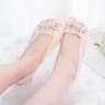 Comfortable lace socks with antislip design