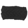 Elegant knitted ear warmer in forest green