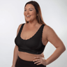 Model showcasing smooth sleek look with the lift bra