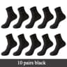 Mens Bamboo Fiber Crew Socks Breathable AntiBacterial Ideal For Business  Casual Wear 8