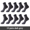 Mens Bamboo Fiber Crew Socks Breathable AntiBacterial Ideal For Business  Casual Wear 9