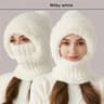 AllinOne Winter Head Cover With BuiltIn Neck Warmer FleeceLined Hat For Cold Wind Protection 2