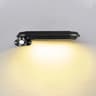 Solar Wall Lamp Outdoor Garden Motion Sensor Street Light Black Warm Glow 10