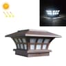 Solar Outdoor Coffee Column Wall Lamp Waterproof Decorative Light 8