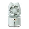 Cat Shape Portable USB Humidifier Fan Rechargeable Desktop Mist Fan For Home And Office 9