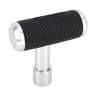 Handle Universal Gear Shift Knob Silver Metal  Leather Car Shifter Upgrade 3