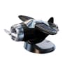 Solar Powered Rotating Airplane Dashboard Ornament Automatic Spinning Car Interior Decor 9