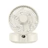 Wall Mounted Fan With Night Light Rechargeable Swivel Head Cooling Fan 8