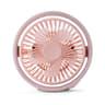 Portable Desk Fan With LED Ambient Light And Adjustable USB C Rechargeable Cooling 10