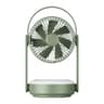 Portable Camping Fan With LED Light USB Rechargeable Outdoor Cooling Fan 9