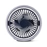USB Desk Fan With LED Ambient Light 180 Degree Rotating Rechargeable Fan 10