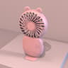 Cute Portable Handheld Fan Mini Rechargeable Pocket Fan With Desktop Stand For Travel Office Home 10