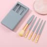 Portable Travel Makeup Brush Set With Mirror Case Mini Makeup Brush Set For On The Go Beauty 4