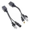 RJ45 PoE Injector Splitter Cable Set With DC Jack For IP Cameras And Routers 8