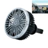Portable Car Vent Fan USB Mini Car Fan With LED Light Adjustable Air Outlet Cooler 6