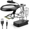 LED Magnifying Glass For Soldering Loupe With Auxiliary Clip  Iron Stand Holder Station For Efficie 7