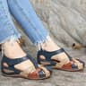 Womens Summer Roman Sandals Flat Beach Flip Flops  Casual Mules 9