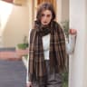 Highland Plaid Winter Scarf For Women Soft Tartan Scarf Long Wrap Shawl 5