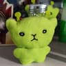 Cute Green Alien Cat Plush Keychain Galaxy Style Furry Bag Charm 5