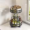 Rotating Kitchen Turntable Organizer Space Saving Spice  Condiment Storage Rack 6