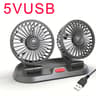 Car Silent Fan 360 Adjustable Air Fan For Automotive Desk  Office USB  Cigarette Lighter Compatible 10