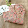Cotton Crepe Flower Leaves Pajamas Suit For Women LongSleeved Trousers TwoPiece Perfect For Spring  8
