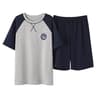 Striped Cotton Mens Pajama Set Athletic Casual Loose Nightwear Loungewear Pants And Top 4