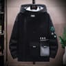 Mens Pilot Zipper Jacket Hooded Baseball Uniform For SpringAutumn Velvet Pullover With Front Pocket