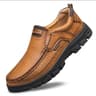 Mens SlipOn Leather Casual Shoes WearResistant AntiSkid Loafers Round Toe Thick Bottom Dress Footwe 8
