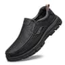 Mens SlipOn Leather Casual Shoes WearResistant AntiSkid Loafers Round Toe Thick Bottom Dress Footwe 5