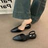 New Style Ladies Summer Sandals Brand Luxury PU Leather Design Pointed Toe Low Heel NonSlip Flat Sh 6