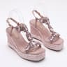 Trendin Mode Womens Velvet High Wedge Sandals Heel Fashionable Summer Shoes Comfortable And Stylish 5