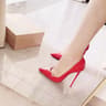 Classic Patent Leather Shallow Heels Nude Fashionable Stilettos Versatile Work Pumps With A Thin He 2
