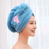 Soft Microfiber Towels For Women Shower Cap Towel Dry Hair Cap Quick Drying Bath Hats For Lady 5