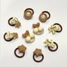 Baby Hair Ties Cute Bear Rabbit Cartoon Animal Flower Ponytail Holder Rope Elastic No Hurt Hair Scr 9