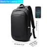 Waterproof Mens Business Backpack Travel Laptop Bag Expandable USB Charging Multifunctional Backpac 2