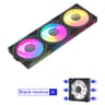 PC Case Fan Mirror Cycle ARGB Light PWM Low Noise Chassis Cooling Water Cooling Fan 0