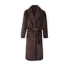 Men MediumLength Home Bathrobe Sleepwear Plush Flannel Winter Bathrobe With Belt Soft Bathrobe Lady 4