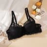 Padded Embroidery Women Sexy Lace Bra Brassiere Bralette Push Up Plus Size Breathable Steel Ring Th