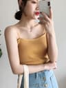 Summer Sleeveless Camis Casual Women Halter Crop Tops Backless Strap Tank Top 2