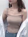 Summer Sleeveless Camis Casual Women Halter Crop Tops Backless Strap Tank Top 3