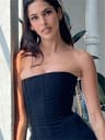 Tossy Mesh Backless Summer Vest Female Elegant Luxury Patchwork Strapless Solid Slim Streetwear Inn 2
