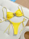 Metal Starfish Womens Bikini Set TieSide String Swimsuit 2