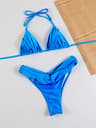 Sexy Folds Bikini Set Solid Micro Bikinis Women Swimsuit Female Triangle Swimwear Beach Wear Bathin 0