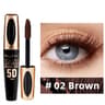 5D Silk Mascara with Big Eyes Silicone Brush Head Multicoloured Priming Waterproof Mascara Long Las