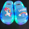 Childrens Unicorn Animals Prints Shoes Lighted Fashion Slippers 4